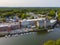 Newmarket town aerial view, NH, USA