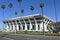 NEWPORT BEACH, CALIFORNIA - 22 APR 2023: Pacific Life Insurance building in Newport Center, adjacent to Fashion Island