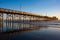 Newport beach pier at sundown