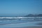 Newport Oregon Beach coastline fog Yaquina Head Lighthouse