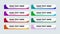 News bar lower thirds pack. set vector video strip title banner background overlay