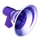 News blog megaphone loudspeaker blue bullhorn tube