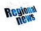 News concept: Regional News on Digital background