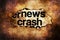 News crash grunge concept