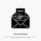 News, Email, Business, Corresponding, Letter solid Glyph Icon vector