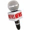 News Microphone Box Interview Radio TV Television Reporting