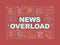 News overload word concepts red banner