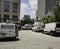 News vans are outside the Orange County Florida courthouse waiting for breaking news and standing by to broadcast