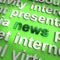 News Word Showing Media Journalism And Information