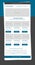 Newsletter blue template with business style