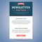 Newsletter design template