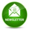 Newsletter elegant green round button