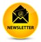 Newsletter elegant yellow round button