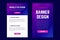 Newsletter, email design template, and vertical banner design template.