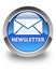 Newsletter glossy blue round button