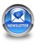 Newsletter glossy blue round button