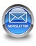 Newsletter glossy blue round button