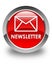 Newsletter glossy red round button