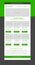 Newsletter green template with business style