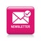 Newsletter mail icon button