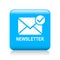 Newsletter mail icon button