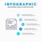 Newspaper, Business, Financial, Market, News, Paper, Times Line icon with 5 steps presentation infographics Background