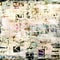 Newspaper collage grunge background