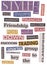 Newspaper Cut Out Words Isolated