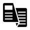 Newspaper glyphs icon