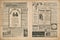 Newspaper magazine page retro advertisement Vintage engraved illustration