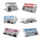 Newspaper daily news vector isolated icons