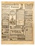 Newspaper pages antique advertising Used paper background