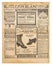 Newspaper pages antique advertising Used paper background