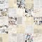 Newspaper paper grunge newsprint patchwork seamless pattern background