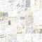 Newspaper paper grunge newsprint patchwork seamless pattern background