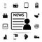newspaper reader icon. Media icons universal set for web and mobile