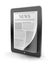 Newspaper on tablet pc. Mobile device 3D