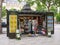 Newspapers sellers along the street in Paris. June 19, 2012.