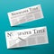 Newspapers Vector Illustration with Newspaper Title