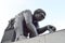 Newton Bronze Sculpture, British Library, London