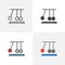 Newton cradle icon