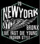 Newyork City typography graphic design
