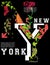 Newyork fashion tee typography graphic design