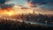 Newyork Manhattan Skyline at Night