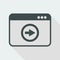 Next button - Vector flat minimal icon