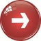 Next crystal red glass button for website banner etc