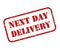 Next Day Delivery Rubber Stamp Vector