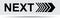 Next page icon web button black and white