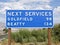 Next Service Sign in California\'s Mojave Desert