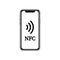 NFC illustration. Mobile payment. NFC smart phone concept flat icon